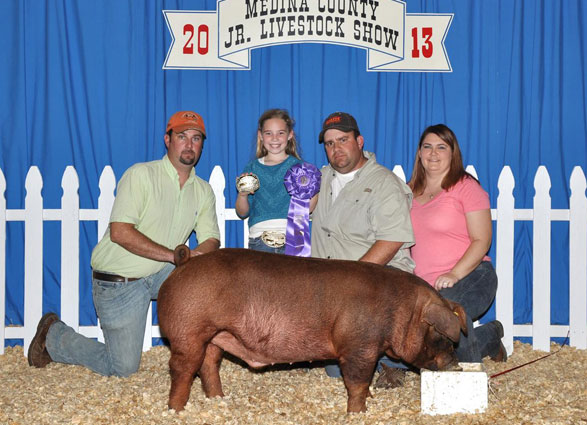 13 Champion Duroc Medina County Livestock Show